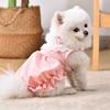 Breathable Cat Lace Skirt Thin Pet Clothes Summer Cat Princess Dress