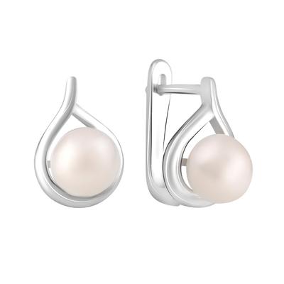 Silver Earrings with Natural Pearls 4.75ct (2122272)