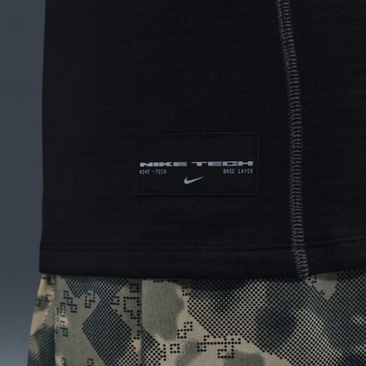 Nike Swoosh FW25 Tech Warm Slim Fit Pullover Long Sleeve T-Shirt Men tops HV1406-010
