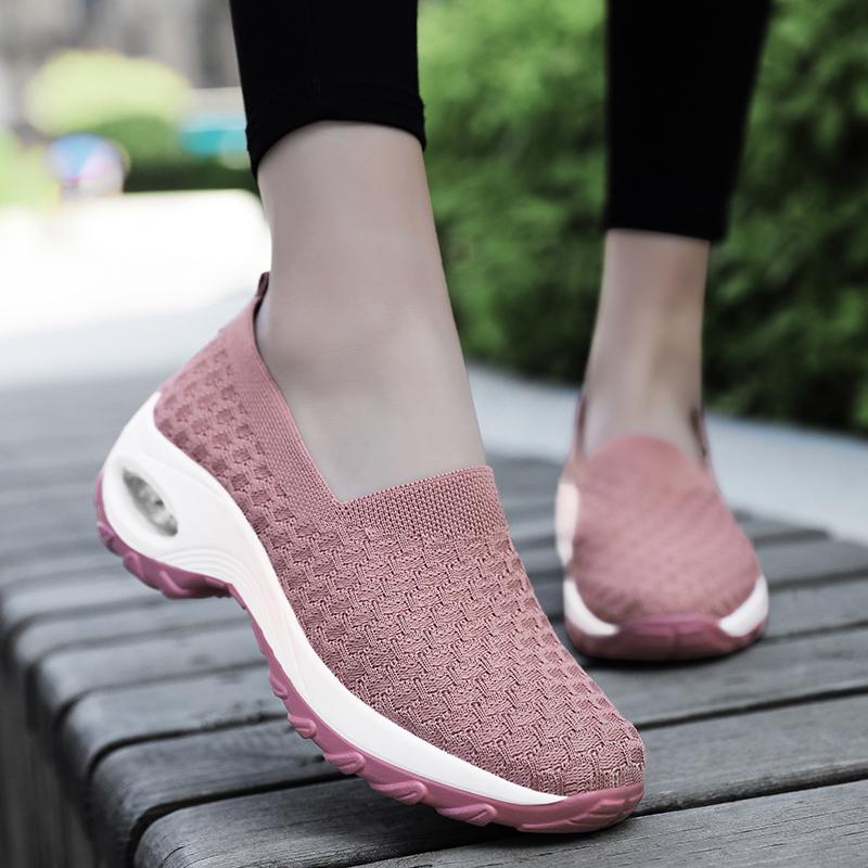 Zapatos baratos de punto de mosca Zapatos de cojín de aire Calcetines  Zapatos de mujer, Zapatos de madre Moda Zapatos de juventud Zapatos  casuales Zapatos deportivos 35-42 comprar a buen precio —