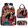 ONE PIECE one piece zaino scolastico zaino Luffy Studenti della scuola primaria e secondaria Zaino di grande capacità Borsa per il pranzo per bambini
