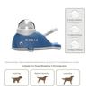 Whale-Shaped Slow Feeder Dog Toy Adjustable Hole Press-Activated Treat Dispensing Dog Toys Anti-slip Base Transparent Window