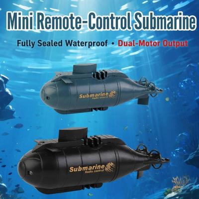 Submarino de Controle Remoto de Plástico Recarregável por USB Barco Brinquedo Elétrico Novo Mini Submarino Brinquedos para Crianças