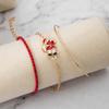 Christmas Gift Bracelet, Multi-Layered Santa Wreath Snowman Sleigh Bracelet Bracelet