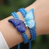 Hand-Woven Butterfly Bracelet Traditional Knitting Techniques Adjustable Wristband Meaningful Gift Wrist Accessory