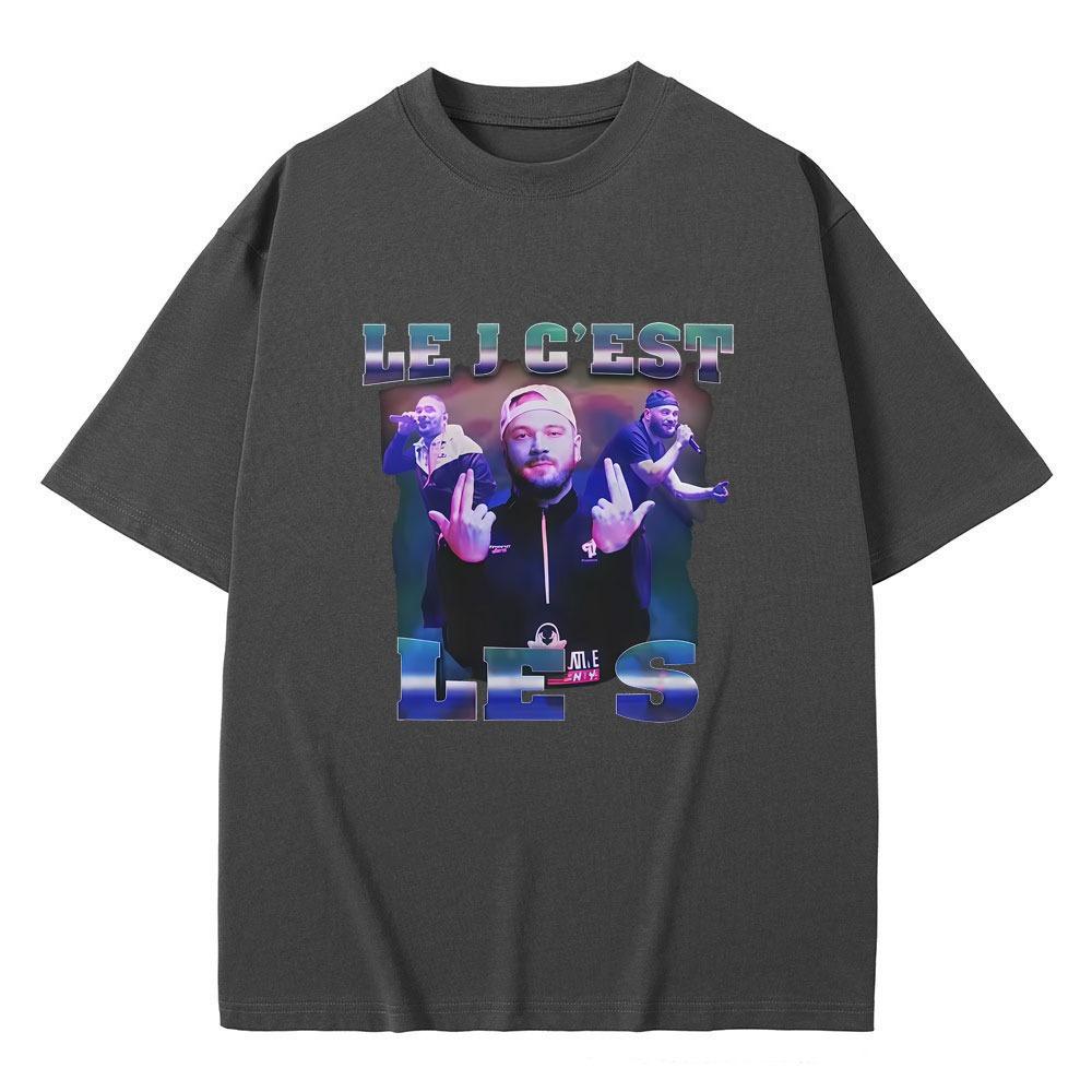French Rapper JUL Graphic Tshirt Unisex Women Hip Hop Fashion Tshirts Male Casual Oversized Short Sleeve T Shirts Tops Streetwear