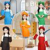 Polyester Children Painting Apron Easy Clean Kitchen Apron Sleeveless Apron  for 6-8 Years Old