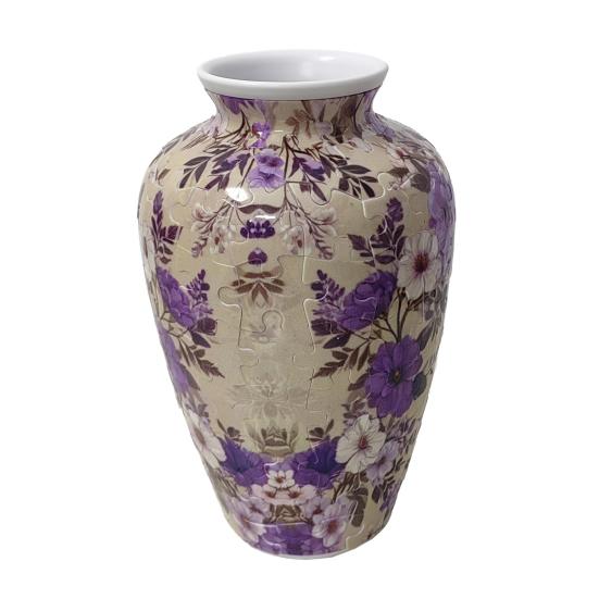 3D Puzzle Vase DIY Puzzle Vase Flower Holder 160 Curved Puzzle Pieces Decorative Floral