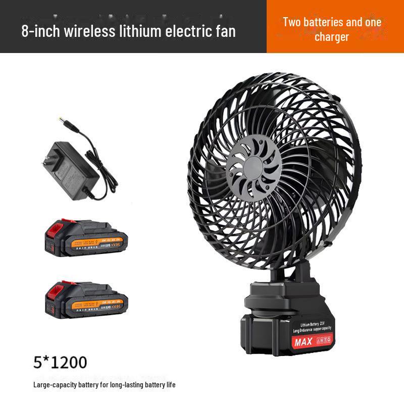 High-Power Portable Industrial Lithium Electric Fan for Home and Car