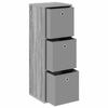 Sideboard with Drawers Grey Sonoma 35 x 32 x 99.5 cm