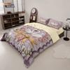 3pcs Valentine's Day Romantic Swan Love Print Coreless Down Duvet Cover Set Comfortable Bedroom Bedding Decoration