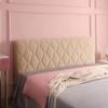 Soft Coral Fleece Quilted Bed Head Cover All-inclusive Thicken Velvet Headboard Cover Solid Color Pink Bed Back Protector Cover