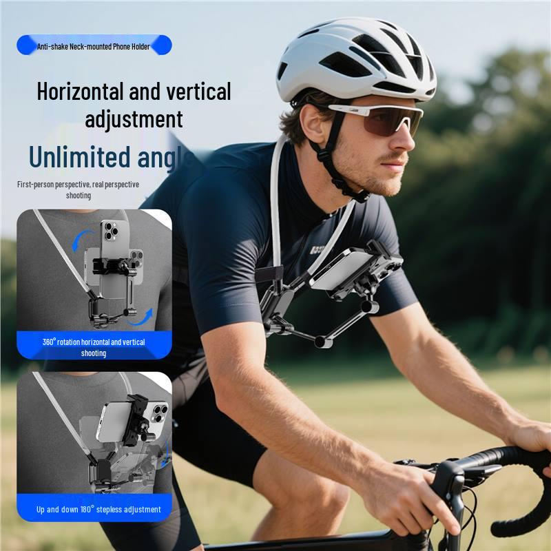 Magnetic Neck-and-Chest Phone Holder for Outdoor Sports and Live Vlogging