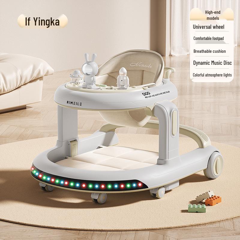 Musical Baby Walker with Sit-and-Push Assist for 6-18 Months