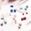 Women's Earrings Made of Metal Alloy with Artificial Pearls