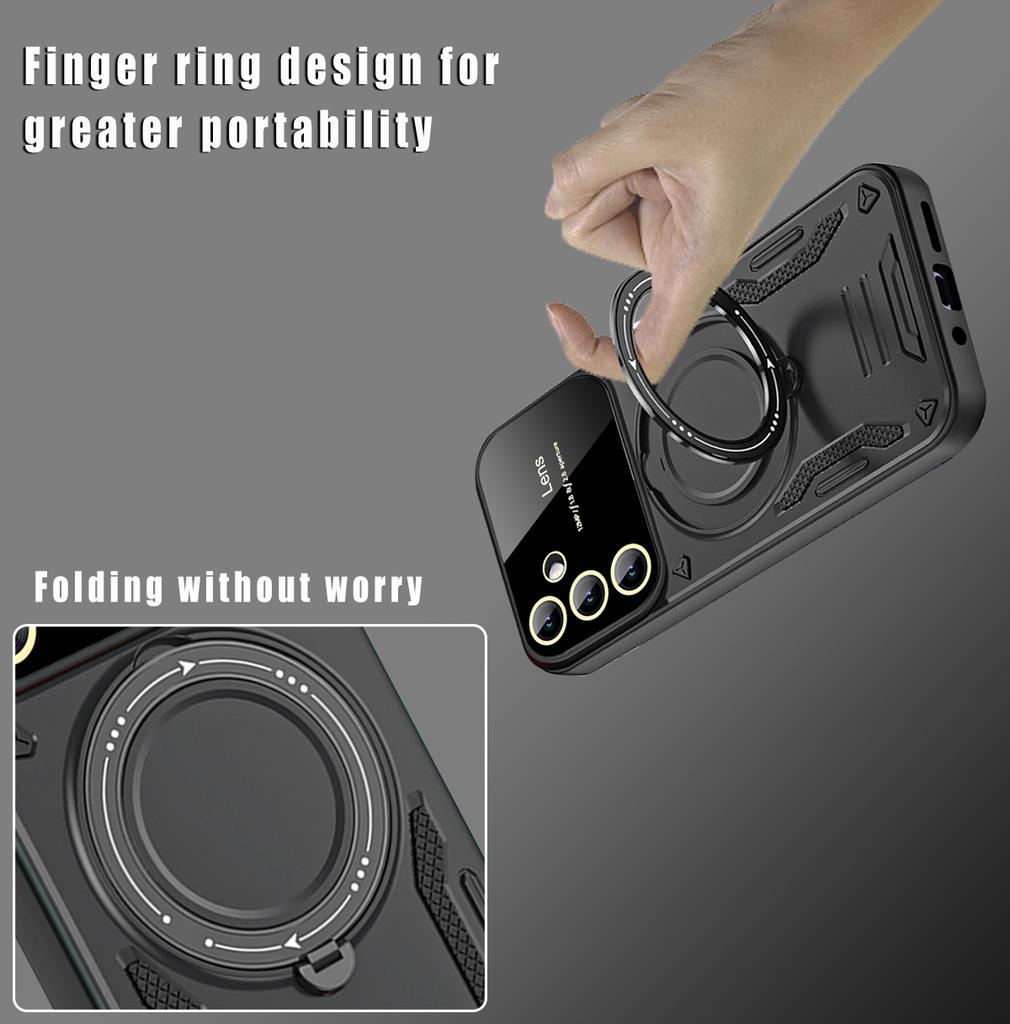 Case For Samsung Galaxy A55 A54 A53 A52 A50S A35 A34 A33 A32 A30S A24 A23 4G 5G Magnetic Ring Stand Camera Protector Phone Cover