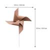 EXCEART 3-Piece Retro Paper Windmills for Outdoor Decorations and Photo Props for Birthday Parties