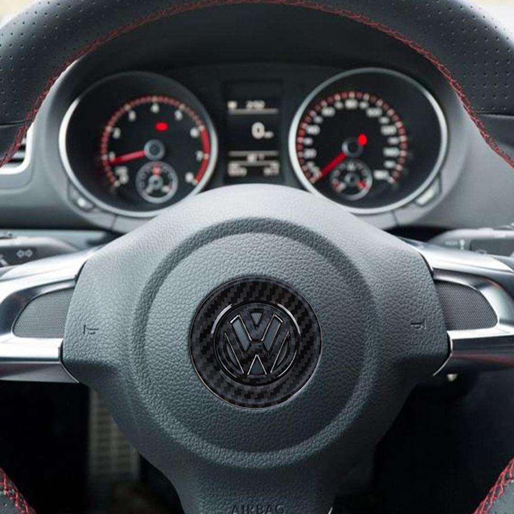 For VW Volkswagen Jetta MK5 Golf New Car Steering Wheel Stickers for Volkswagen Golf 4 5 Bora 4 motion MTM MK7 Caddy Blue Motion