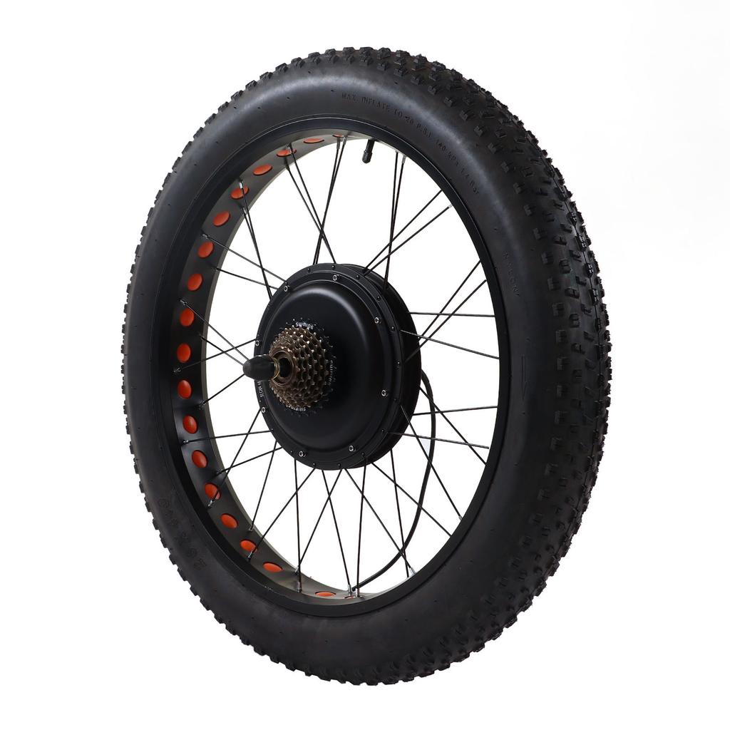 1500W 48V Rear Wheel Hub Motor S866 Display Conversion Kit for 26 Inch 4.0 Thick Tire Snow Bike
