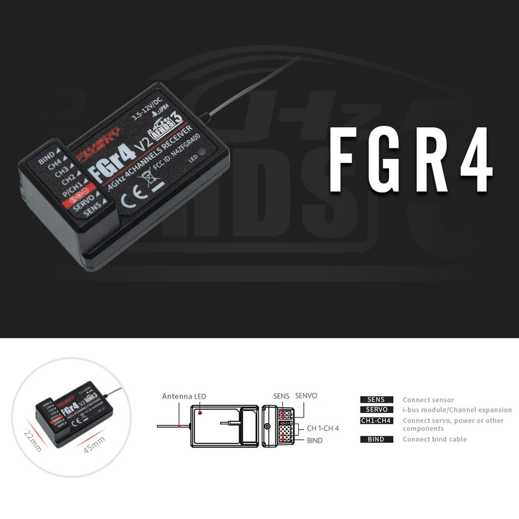 Flysky Noble NB4+ 2.4G 8CH Radio Transmitter Remote Controller with FGR4S Receiver AFHDS 3 Protocol for Remote Control Car Boat