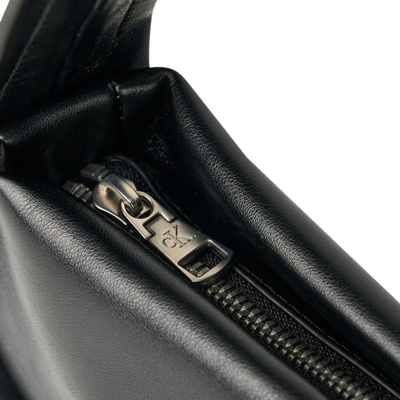 Calvin Klein Fashionable Elegant Casual Twist Design Daily Commuting Medium Shoulder Bag Women bags Space-Black DH3734-UB1