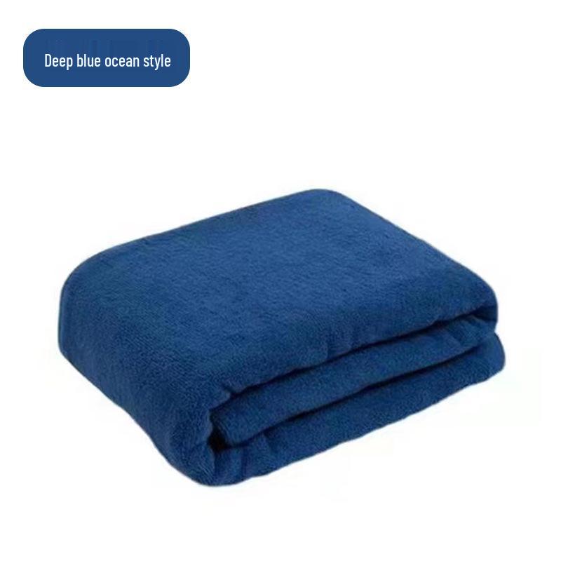 Military Green Summer Towel Blanket - Blue, Thin, Single-Person 820g