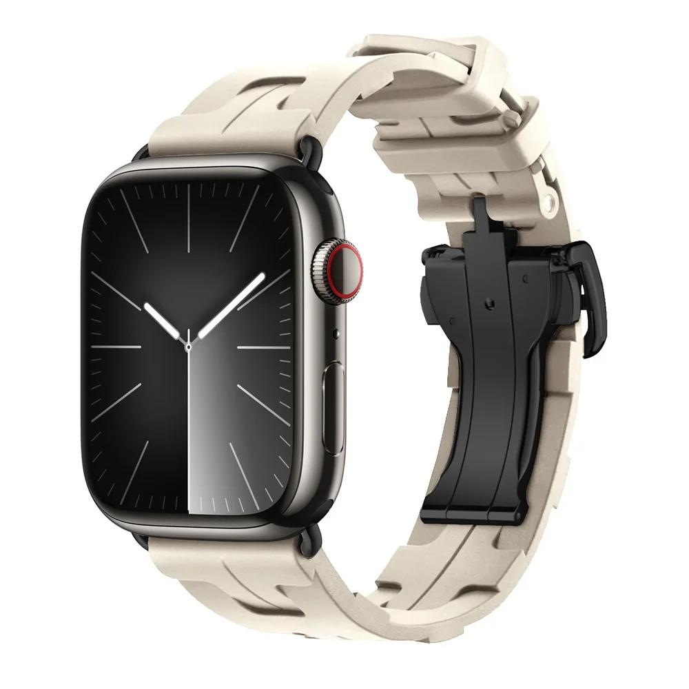 Con Logo Kilim Cinturino in Silicone a Giro Singolo Cinturino per Apple Watch 46mm 42mm Cinturino per Iwatch 11 10 9 8 Ultra3 49mm 45mm 38mm Cinturino per Orologio