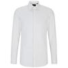 Mens Striped Point Collar Long-Sleeved Shirt