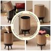 Wood-grain Trash Cans, Classic-style Trash Cans with Stands, Shell-shaped Trash Cans That Resist Warping—perfect for the Living
