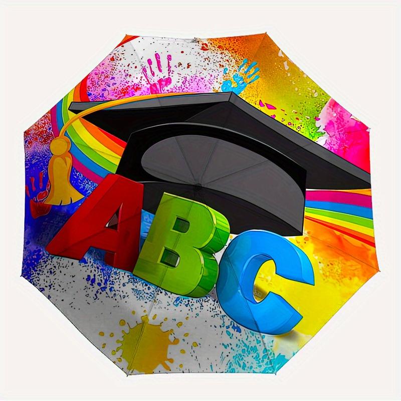 

1pc Graduation, Education Themed High-quality Umbrella,Automatic Opening and Closing Umbrella,Multi-functional Umbrella G0811356