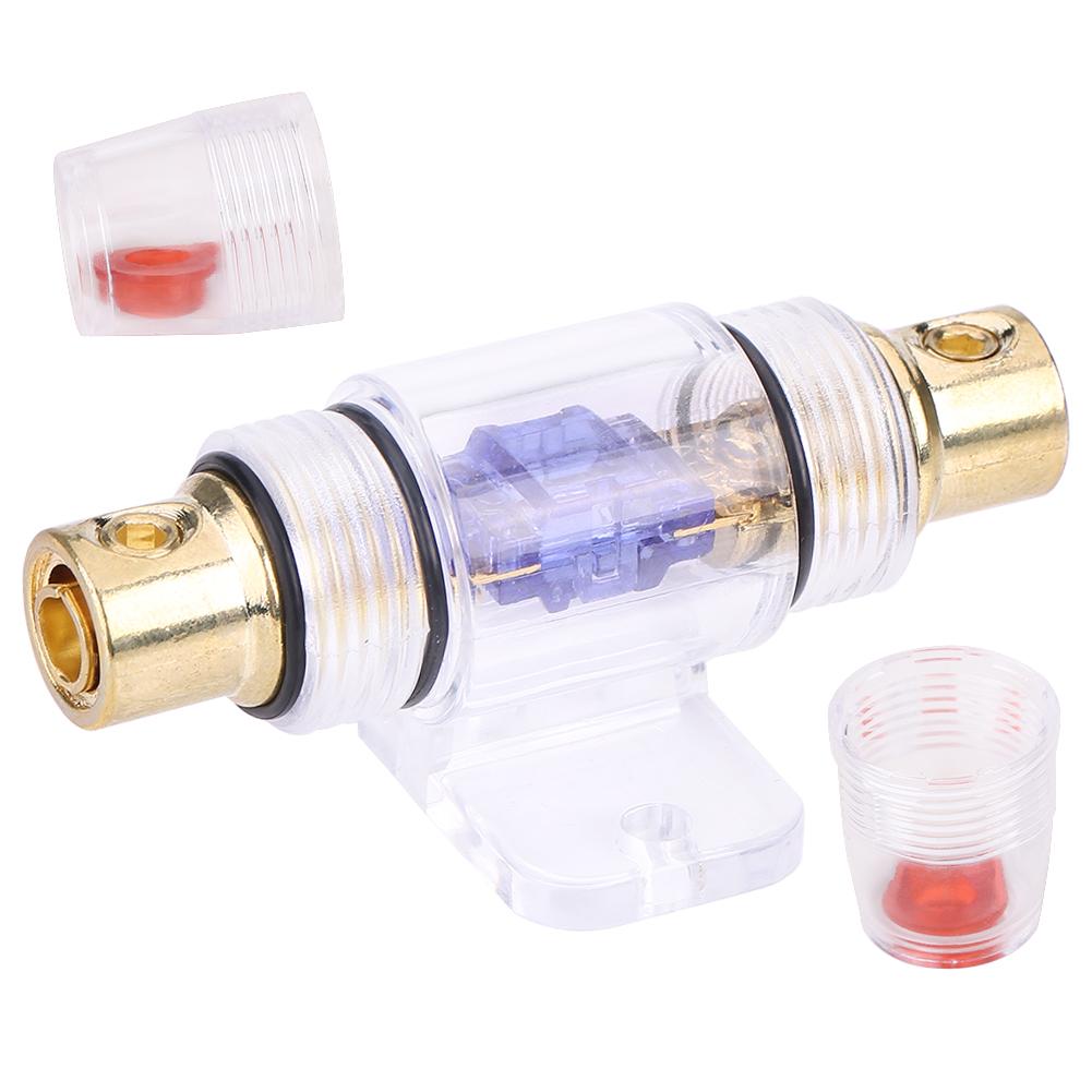 8 Gauge Car Auto Vehicle Stereo Audio Fuse Box Holder Block with 60Amp Fuse
