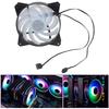 Quiet 120mm Infinitys Mirror LED PC Case Fan With AntiVibration Pad 4PIN PWM 800-1800RPM Coolers for Enhanceds Cooling