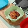 Silicone Air Fryers Oven Baking Tray Temperature Resistant Square Nonstick Pans Non-stick Disk Replacement Grill Pan Accessories