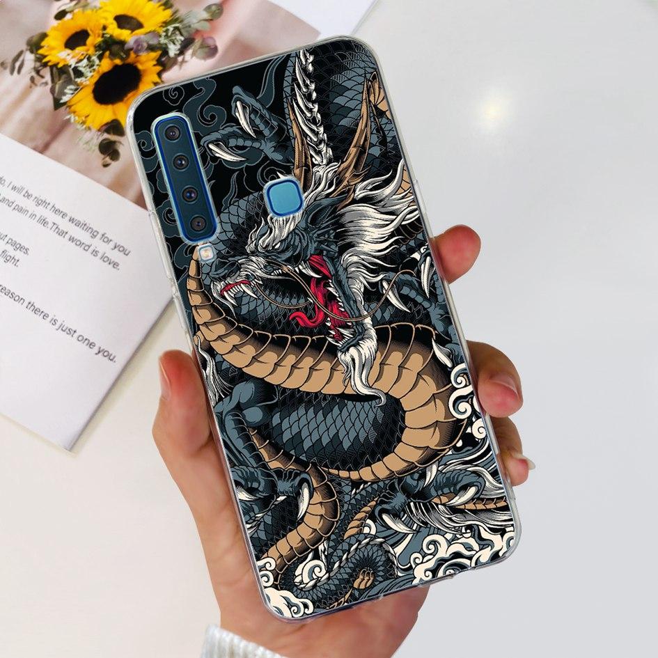 For Samsung Galaxy A9 2018 Case A920 SM-A920F Silicone Cover Popular Flower Clear TPU Soft Phone Case For Samsung A9 2018 Bumper