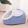 All-Season Washable Pet Bed: Cozy Enclosed Nest for Cats & Dogs