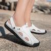 Übergröße Handnähen Herren Leder Ausgeschnitten Strand Sandalen Mokassins Herren Freizeitschuhe