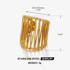 Stainless Steel Wide Ring Exaggerated Heavy Lines Personalized Hollow Hip-Hop Opening Adjustable Waterproof Ring Women's Jewelry