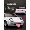 1/32 Mazda MX-5 miniaturní odlitek Miata Roadster hračka model auta zvuk a světelné dveře otevíratelné sběratelský dárek pro děti chlapce i dítě