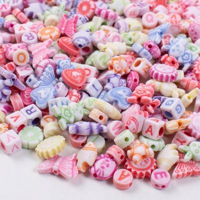 Diy Pastel Beads and Letters Bracelet 550 Pcs