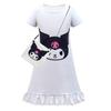 Children's Kurumi Dress European And American Style White Color Polyester Milk Silk Fabric