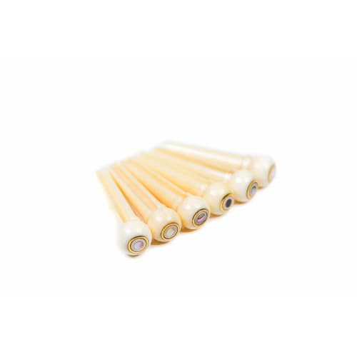Birdland Guitars Birdland Bridge Pin, Buffalo Bone, Abalone Dot & Parisian Eye, 133-03-001