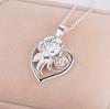 New High Quality 925 Sterling Silver Necklace Pendan Heart For Women Exquisite Student Girlfriend Jewelry Gift