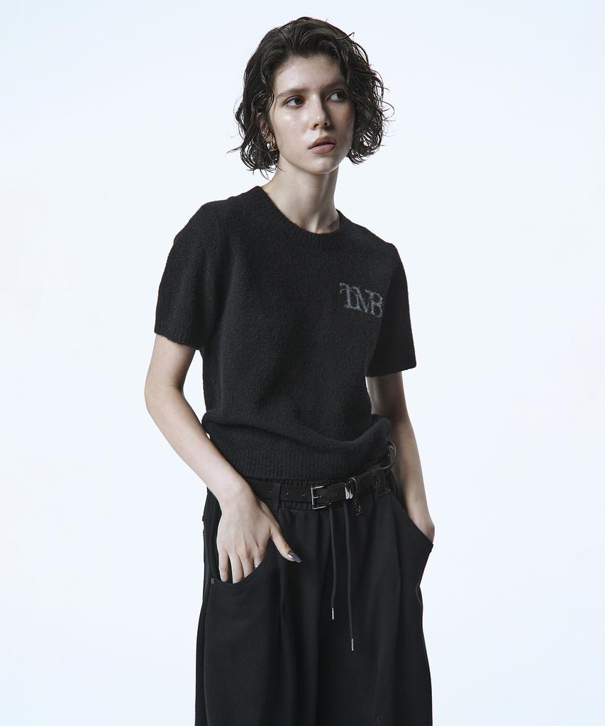Teulimingbeodeu Tmb Essential Half Sleeve Knit [ Black ]