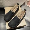 Fashion Fashionable and Warm Women's Shoes 2024 Soft Sole Temperament Winter Plush and Warm Women's Shoes Versatile and Comfortable Traf