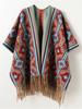 Winter Women Scarf Layers Poncho Elegant Lady Men Striped Print Tassel Wraps Shawl Casual Scarve Capa Para Mujer Pashmina Cloak