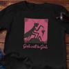Lustiges Shirt - Girls will be Girls T-Shirt - Gottesanbeterin - Baumwoll-T-Shirt