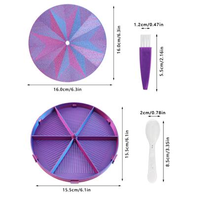 Multi Rotating Diamond Painting Tray Kits- Removable Stackable Diamond Painting Tool Beading Plates,Suitable For Diamond Art