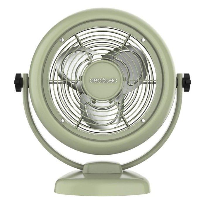 Cecotec Ventilateurs de Bureau EnergySilence 800 RetroDesk Vert