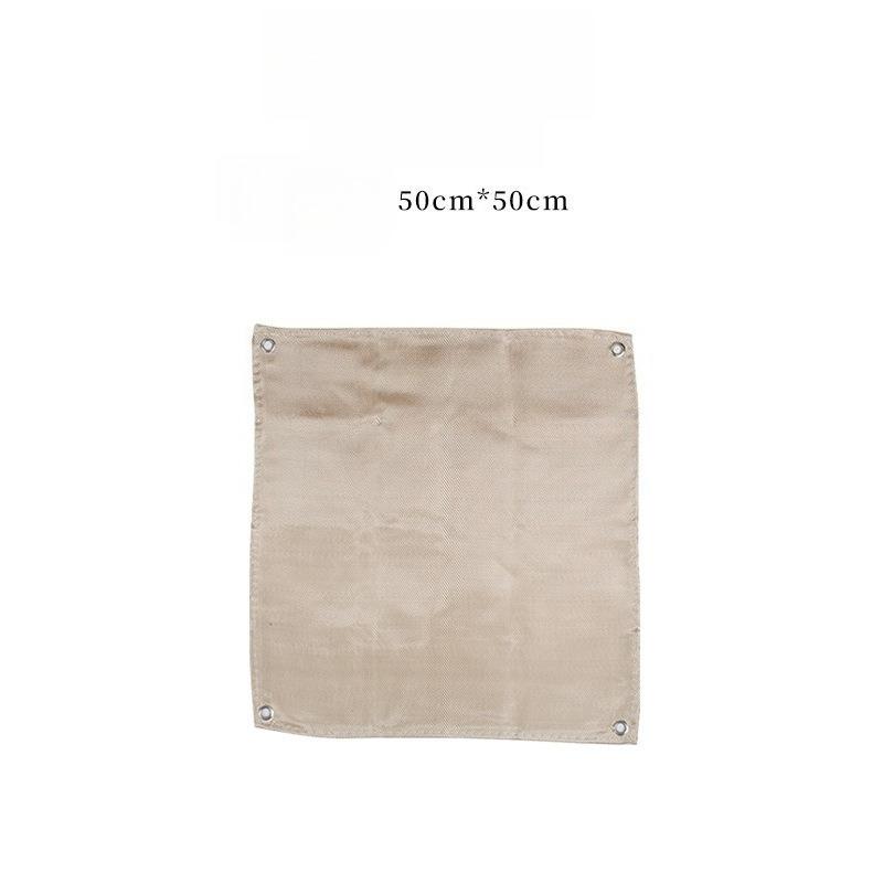 Outdoor Camping Fireproof Cloth High-temperature Resistant Blanket белый