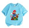 Kids Boys Girls Crew Neck Short Sleeve T-Shirt, 100% Cotton Casual Cartoon Character Printed Tee for Children Summer Comfortable Breathable Tops for D